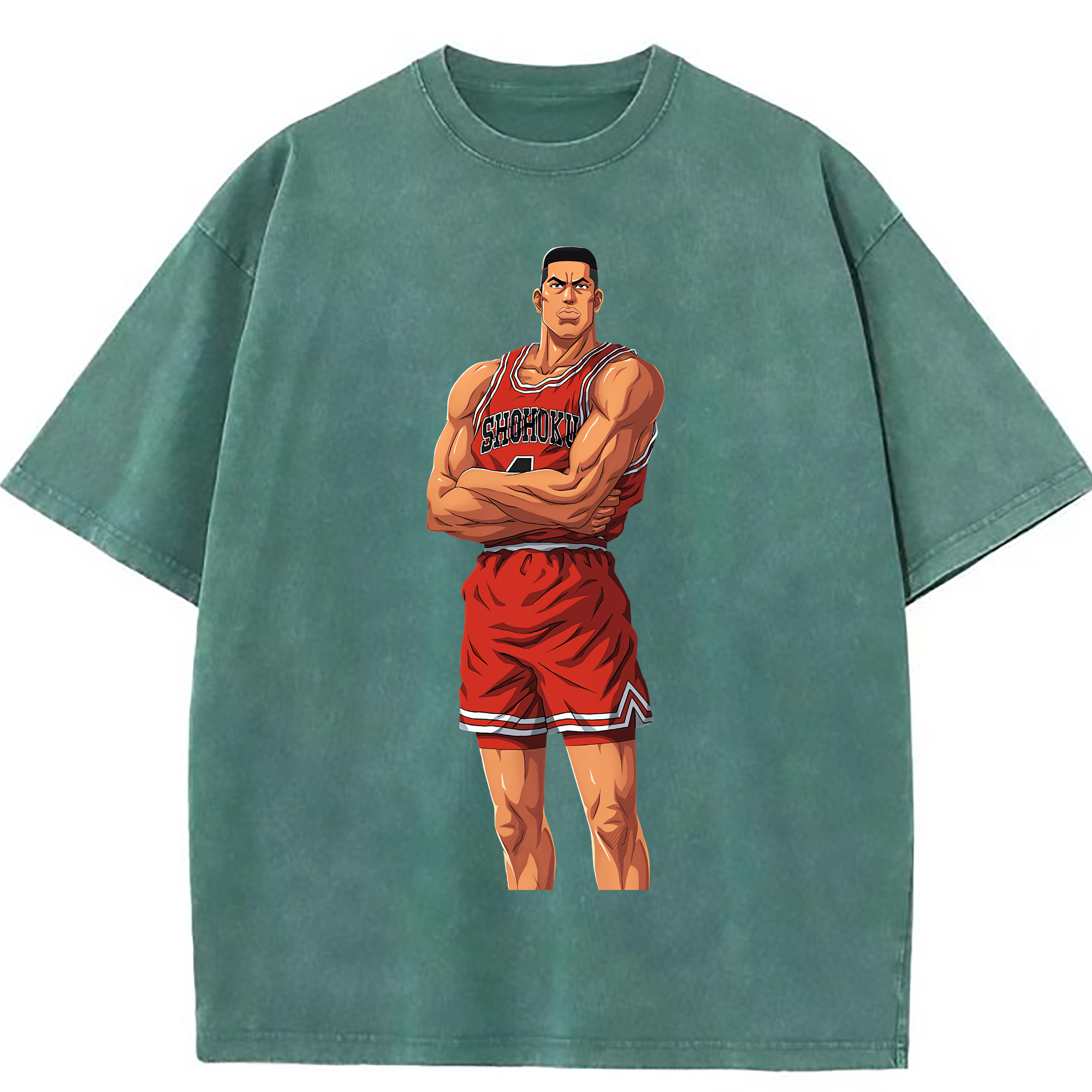 （画像用） SLAM DUNK／スラムダンク 綿100% ヴィンテージ風 半袖Tシャツ（フロントプリント）